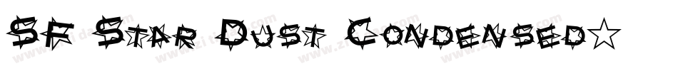 SF Star Dust Condensed字体转换